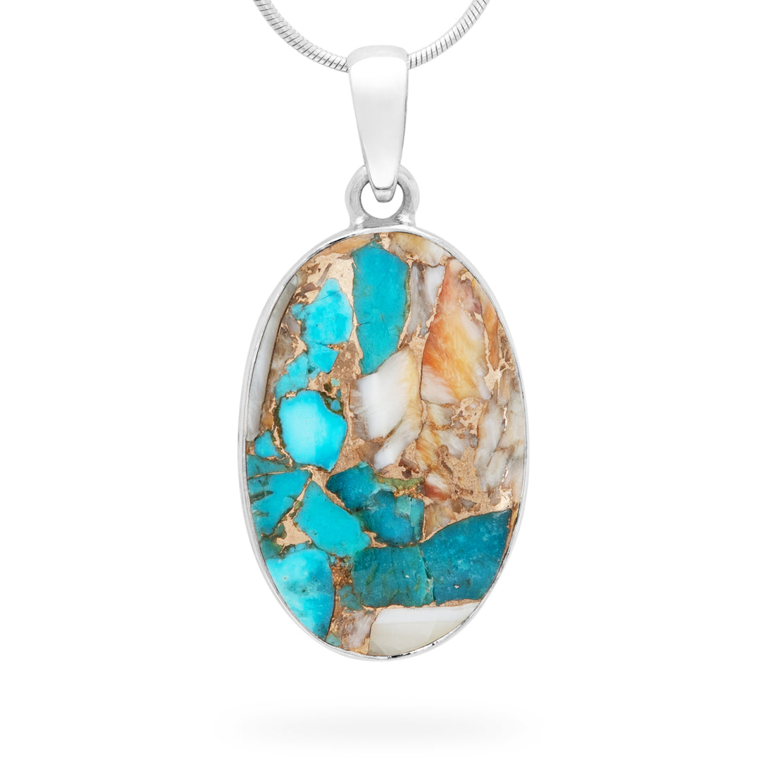 Oyster Turquoise Pendant (B417P08)