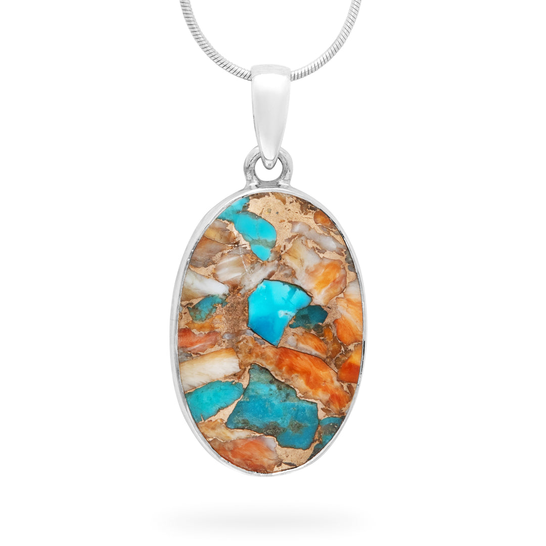 Oyster Turquoise Pendant (B417P12)