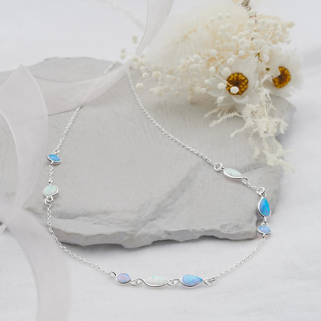 Opal Ice Pools Necklace (CHN13551)