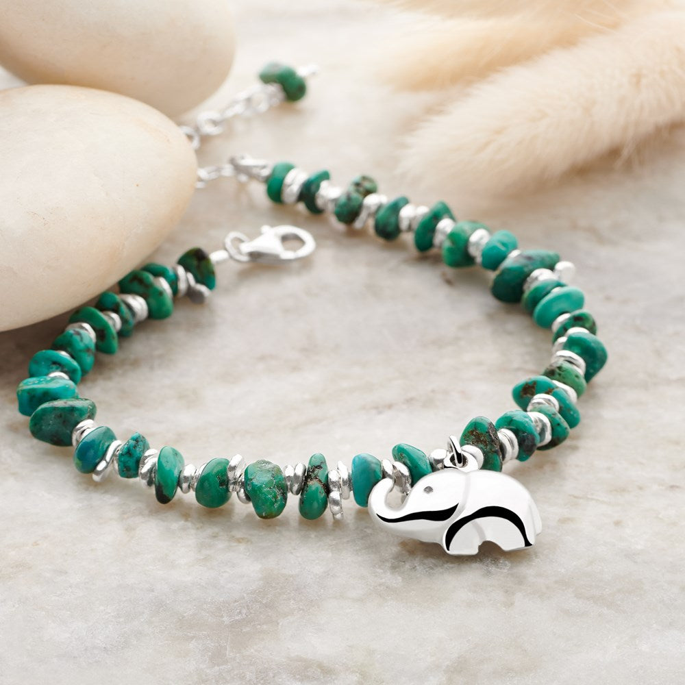 Namtu Turquoise Elephant Bracelet (BRC14091)