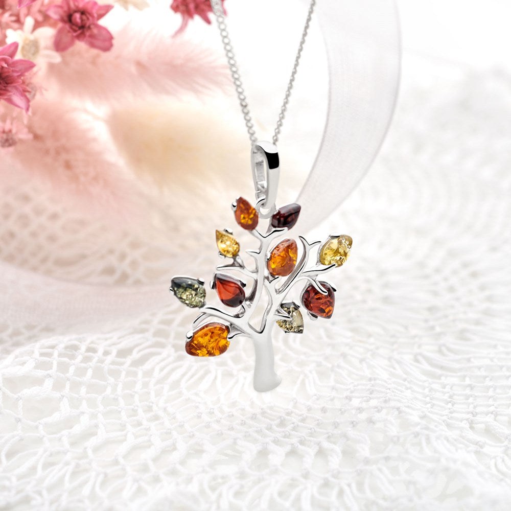 Amber tree of hot sale life pendant