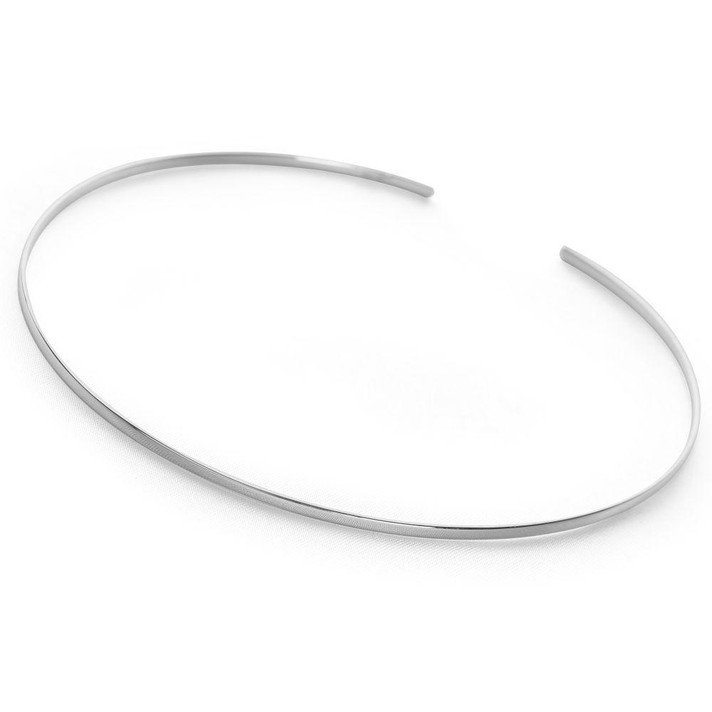 Slender Silver Choker (T1241) 925 Sterling Silver Choker