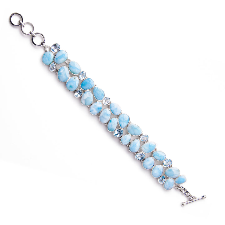 Larimar & Blue Topaz Bracelet (B239BRC1)