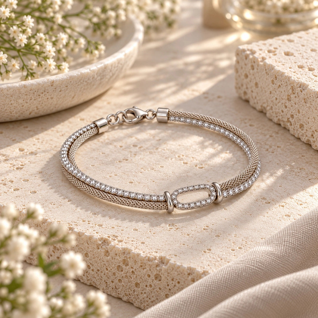 Deco Cubic Zirconia Bracelet