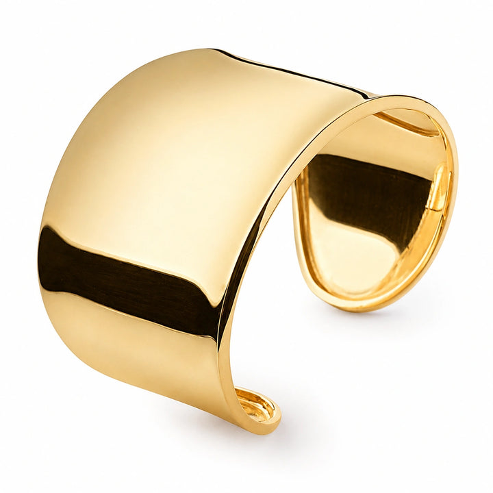 Gold Roman Cuff Bangle