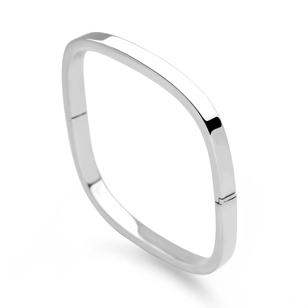 Forma Silver Bangle
