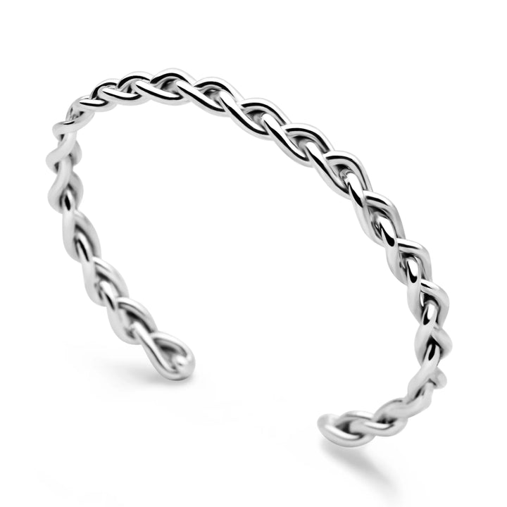 Silver Rope Bangle