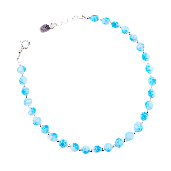 Venetian Glass Blue Bracelet (BRC5671)