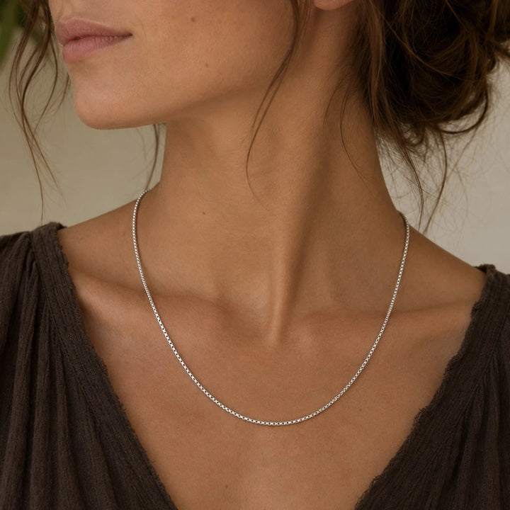 Silver Box Chain 1.00mm