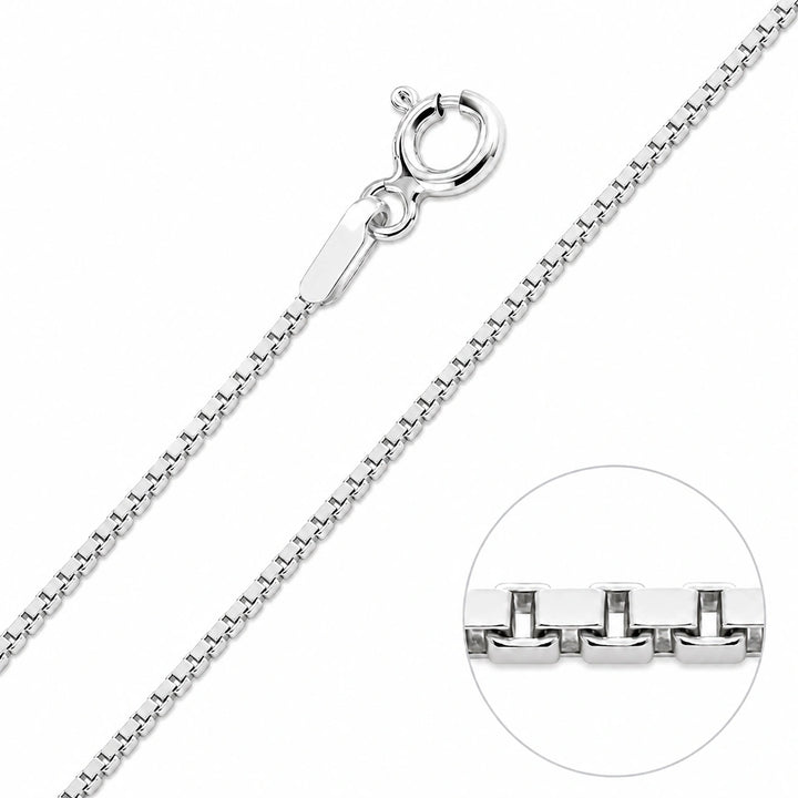 Silver Box Chain 1.00mm