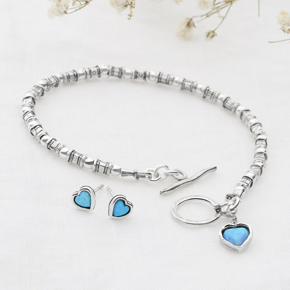 Opal Heart Bracelet (BRC14341)