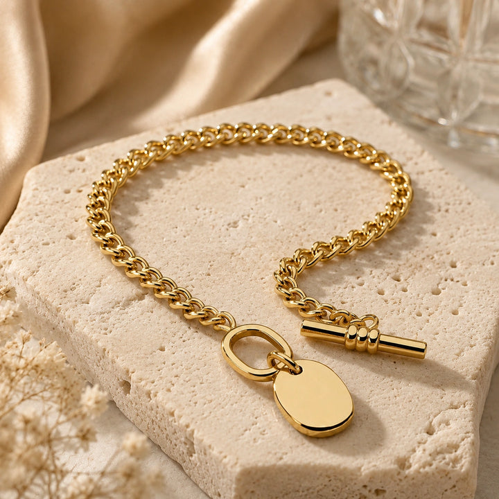 Gold Shelby Fob Bracelet