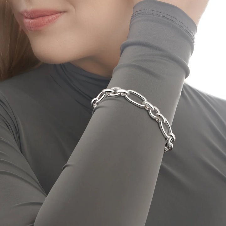 Silver Links Retro Bracelet