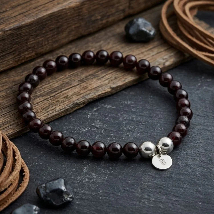 Bodhi Beads Red Agate Bracelet