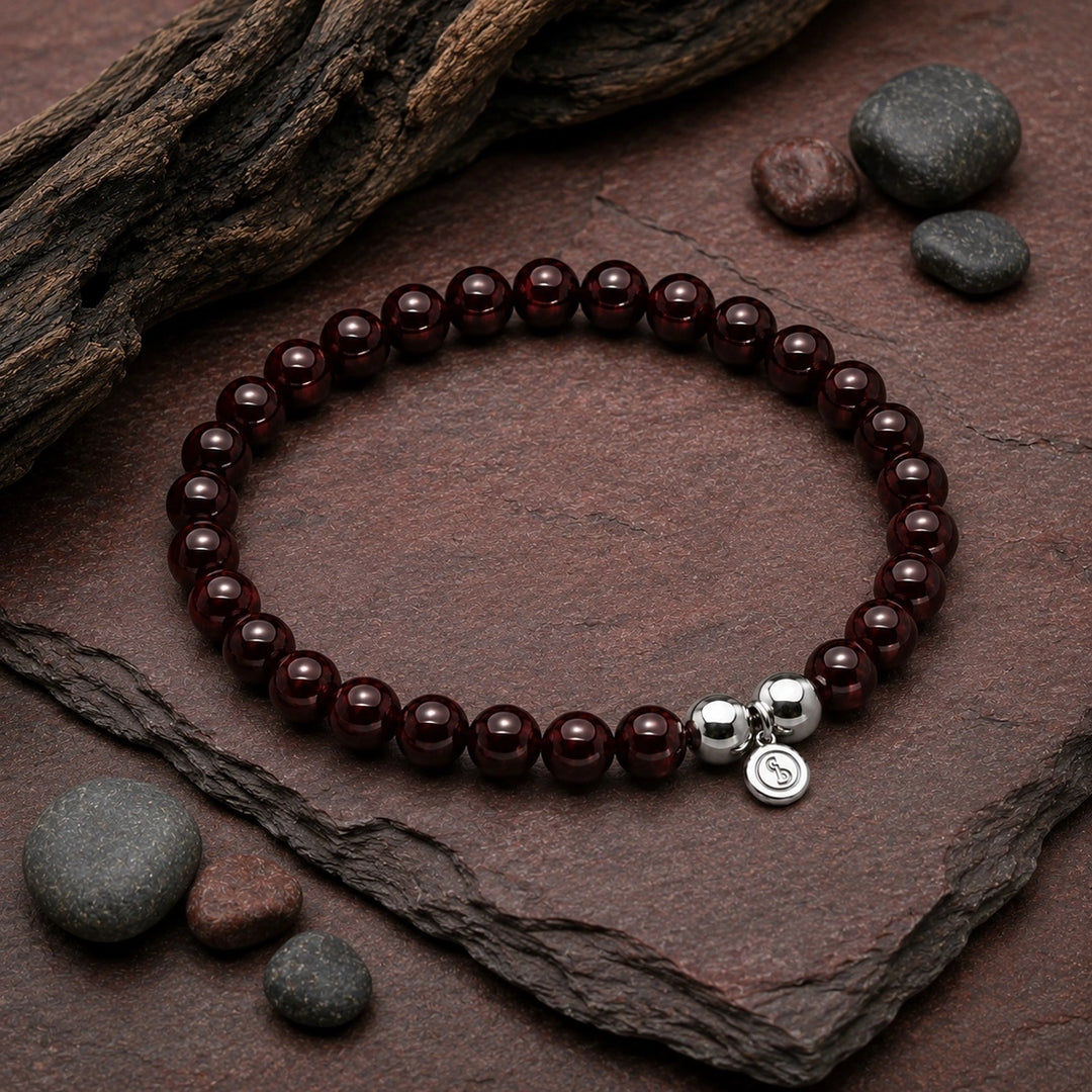 Bodhi Beads Red Agate Unisex Bracelet