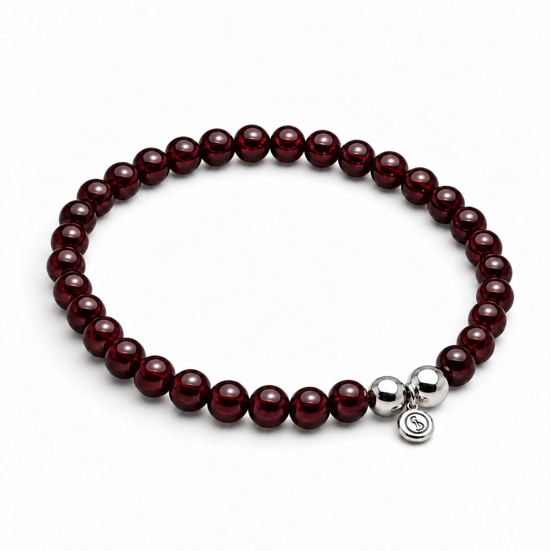 Bodhi Beads Red Agate Unisex Bracelet