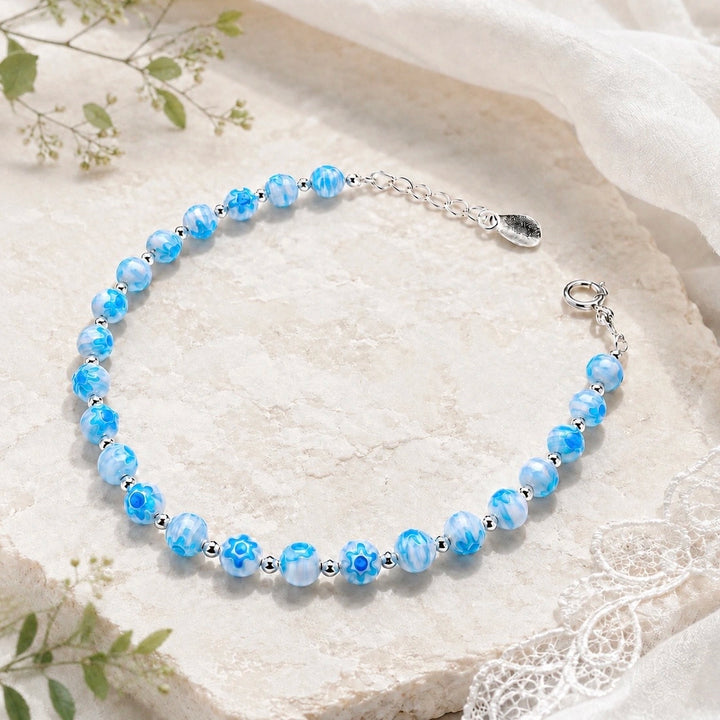Venetian Glass Blue Bracelet
