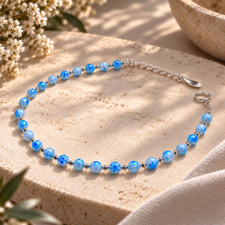 Venetian Glass Blue Bracelet
