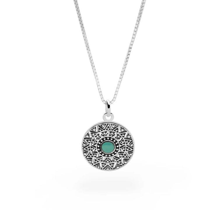 Turquoise Mandala Necklace