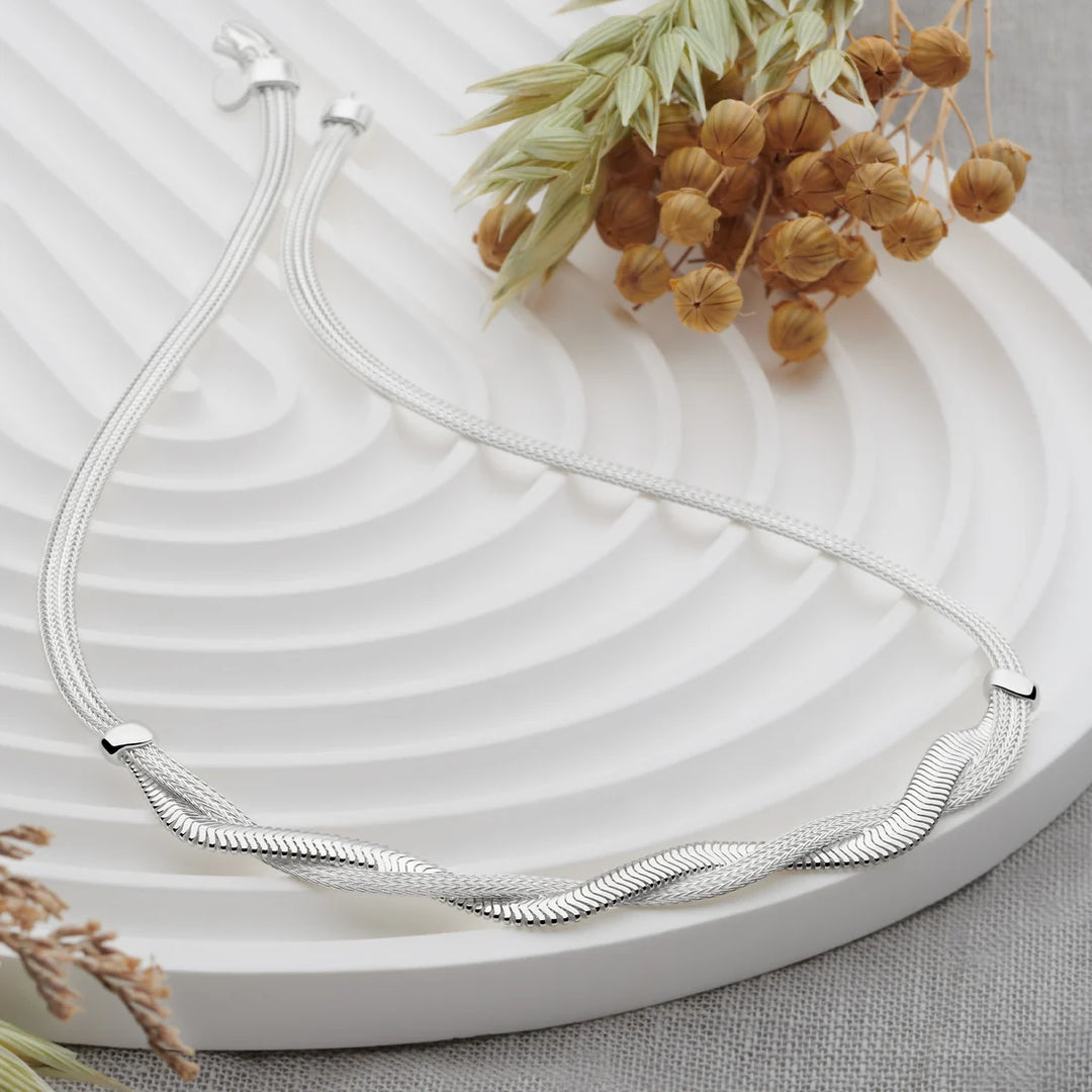 Herringbone Braid Necklace