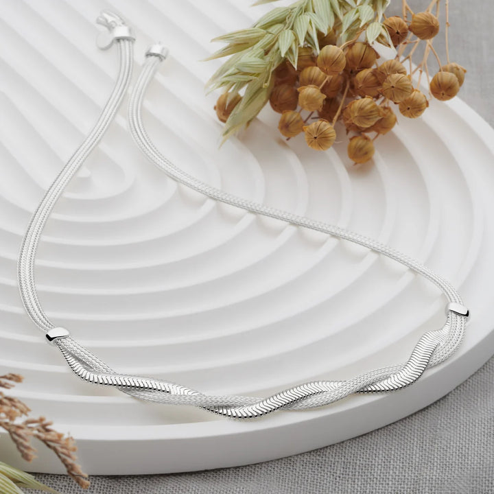 Herringbone Braid Necklace