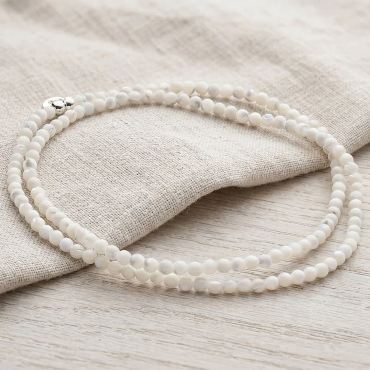Bodhi Beads Mother of Pearl Necklace