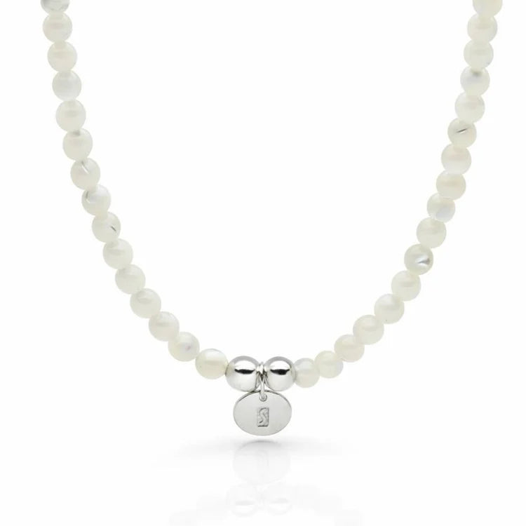Bodhi Beads Mother of Pearl Necklace