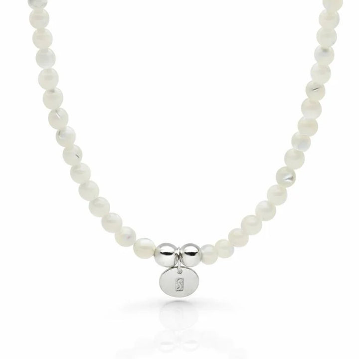 Bodhi Beads Mother of Pearl Necklace