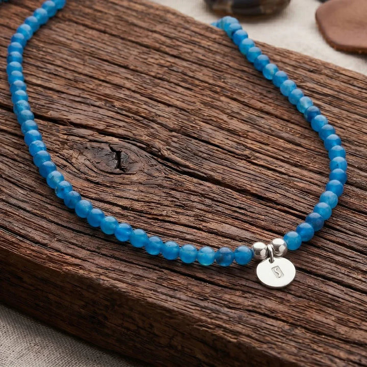 Bodhi Beads Blue Apatite Necklace
