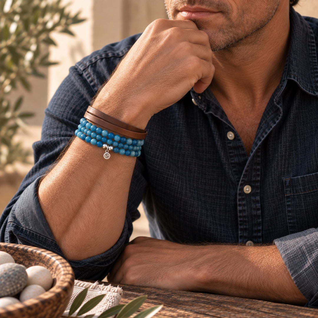 Bodhi Beads Blue Apatite Necklace