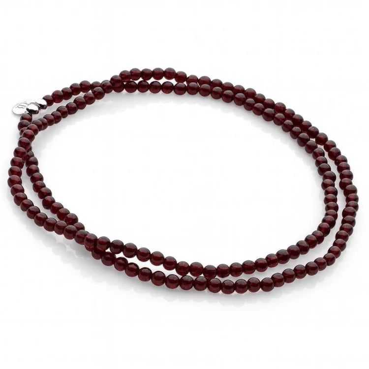 Bodhi Beads Red Agate Necklace