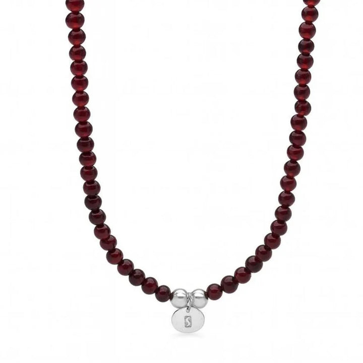Bodhi Beads Red Agate Necklace