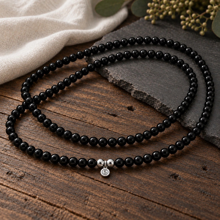 Bodhi Beads Black Onyx Unisex Necklace
