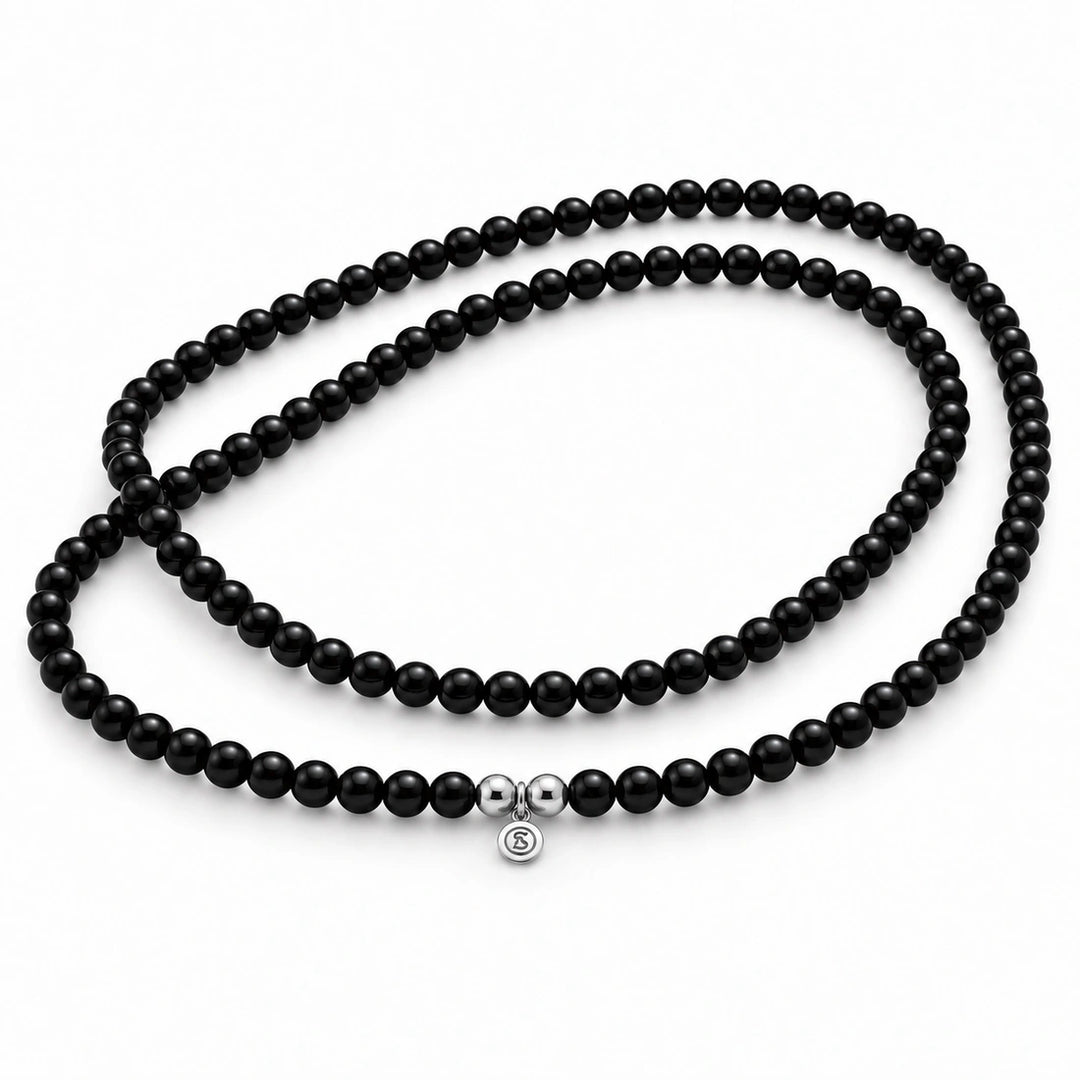 Bodhi Beads Black Onyx Unisex Necklace