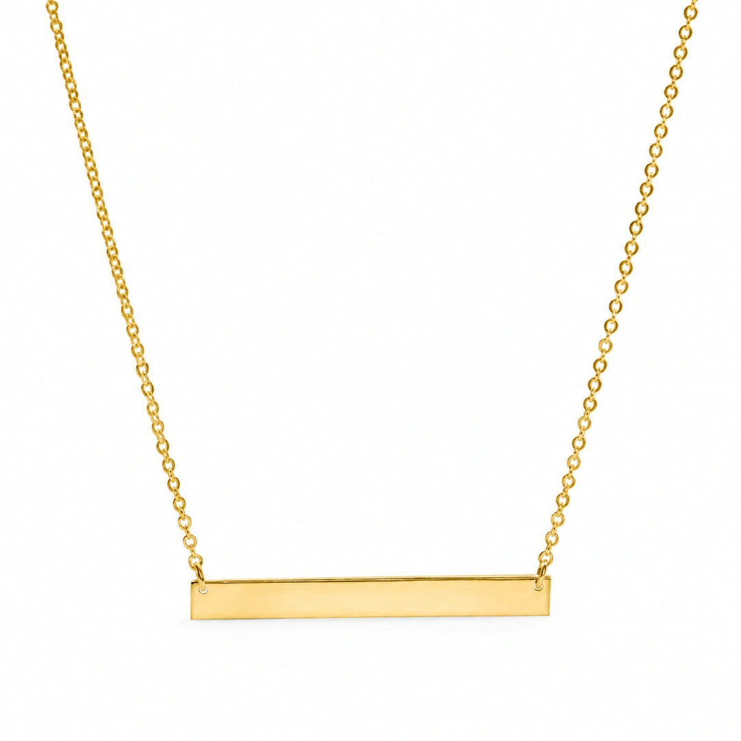 Gold Horizontal Bar Chain - For Layering