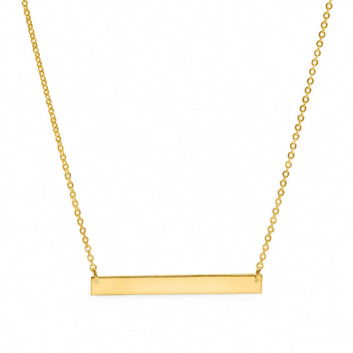 Gold Horizontal Bar Chain - For Layering