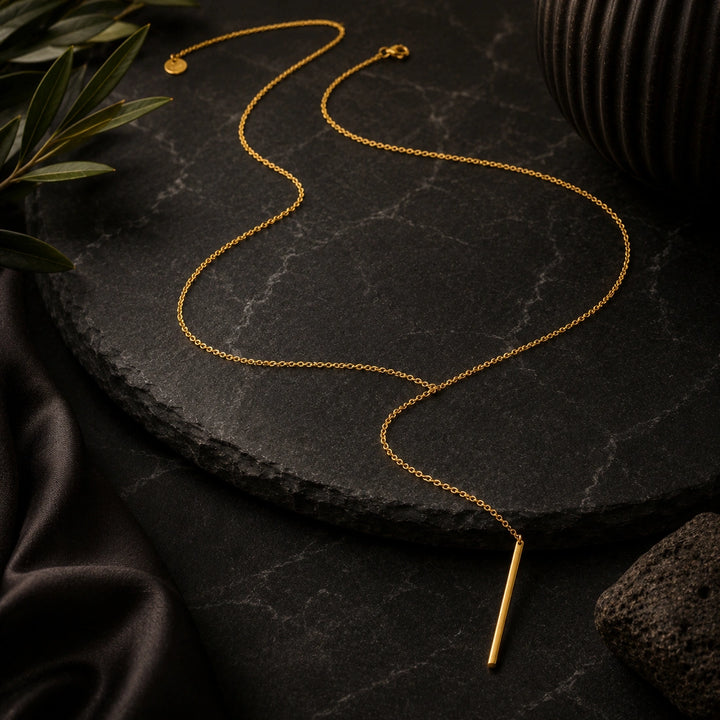 Vertcoal Gold Y-Shaped Chain