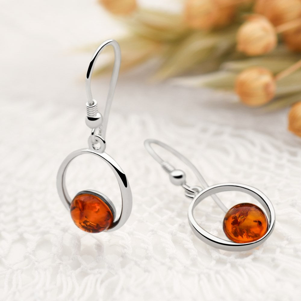 Macchiato Amber Earrings (E17561)