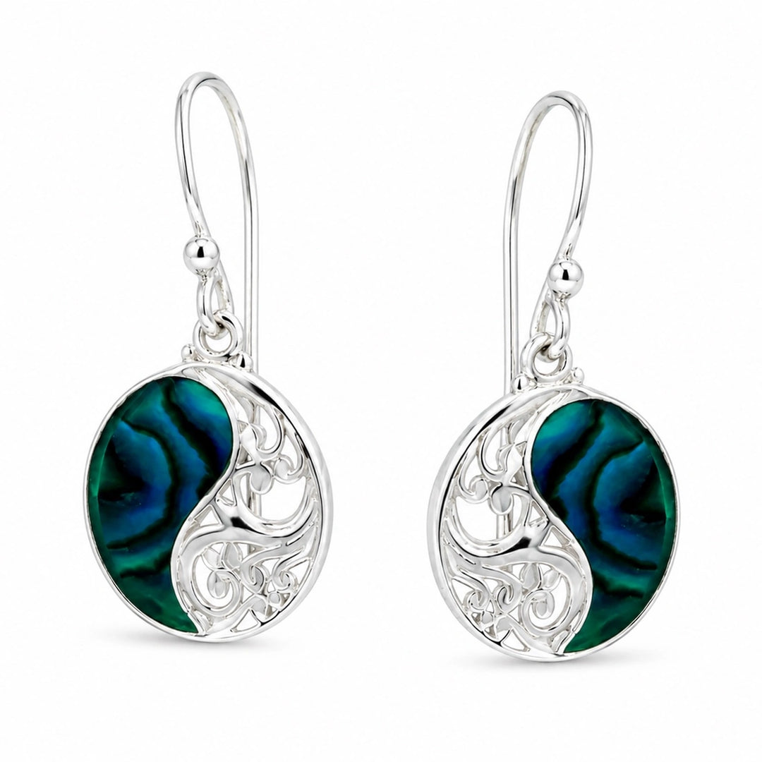 Yin Yang Wave Earrings