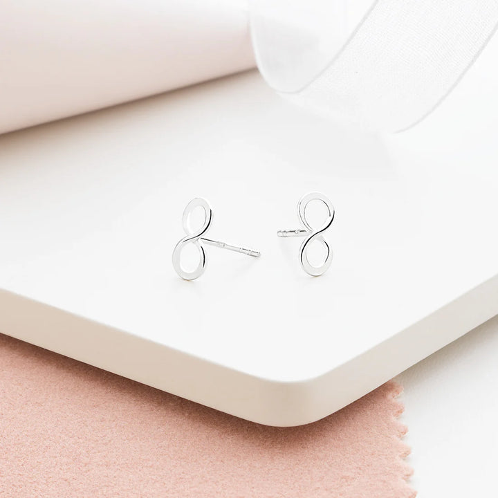 Silver Infinity Studs
