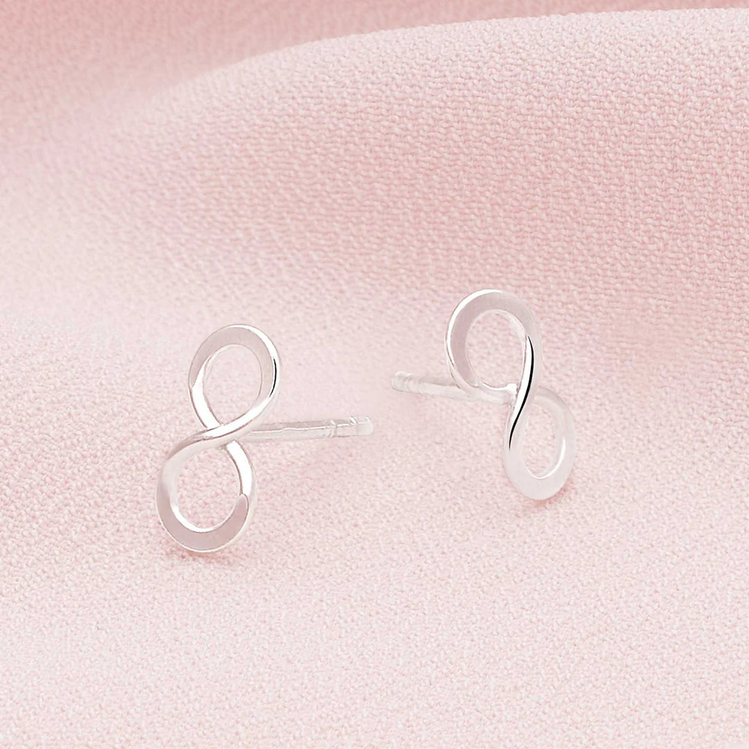 Silver Infinity Studs
