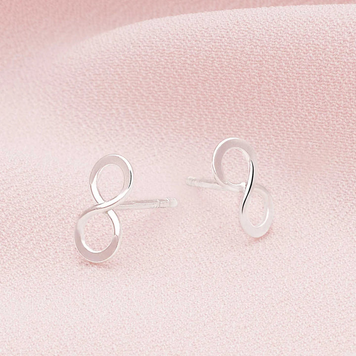 Silver Infinity Studs