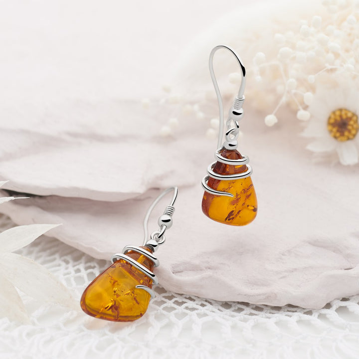 Magical Amber Earrings (E48621)