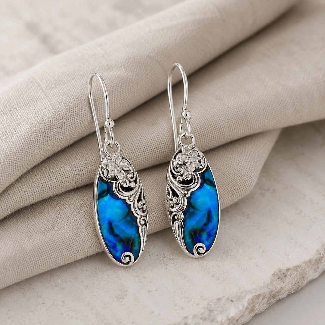 Ishia Blue Wave Earrings