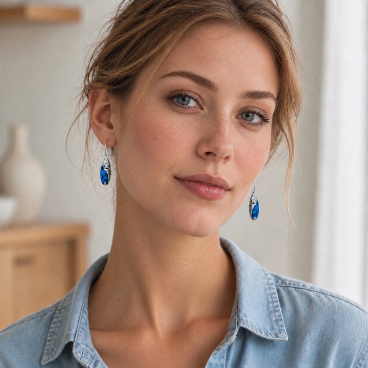 Ishia Blue Wave Earrings