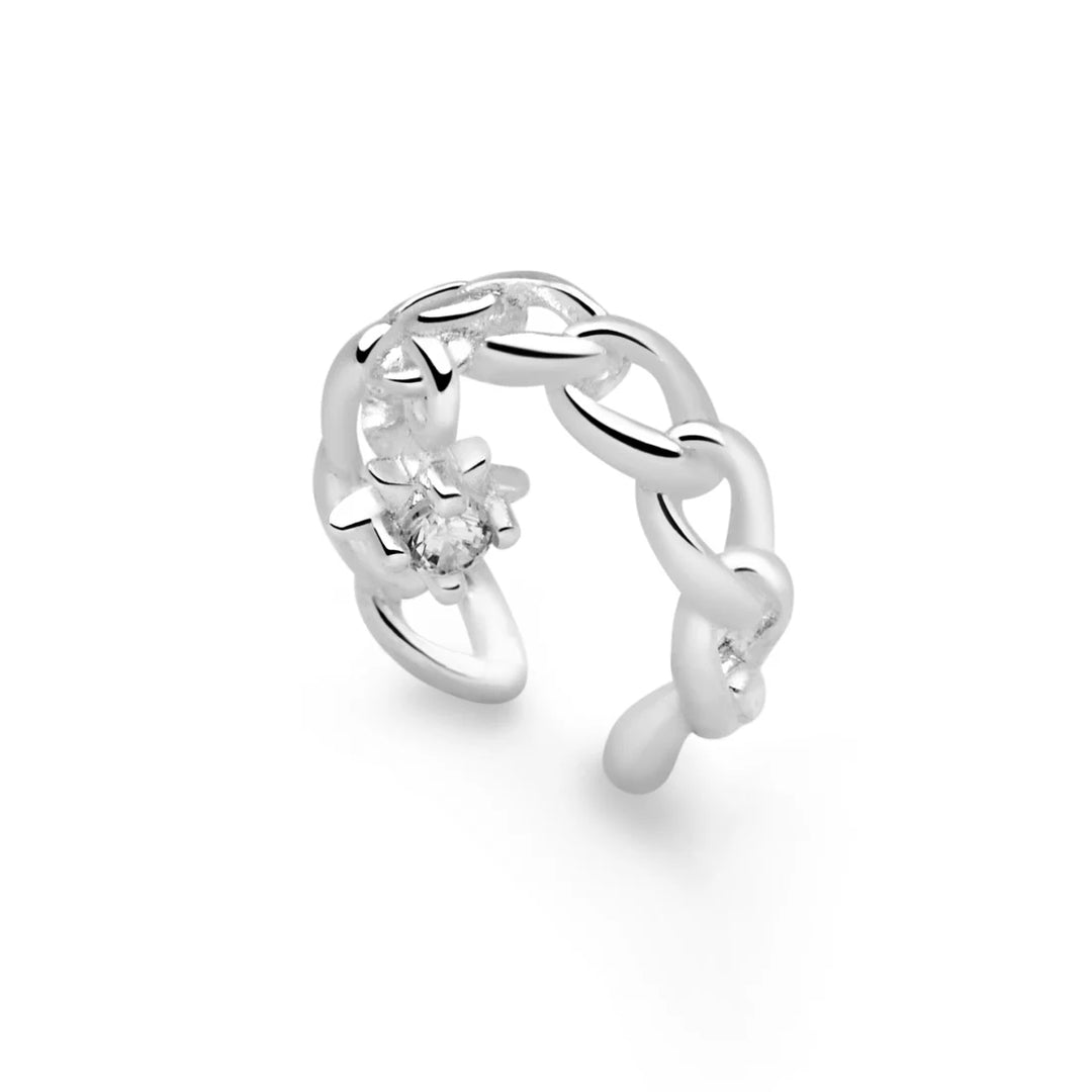 Zirconia Charm Ear Cuff