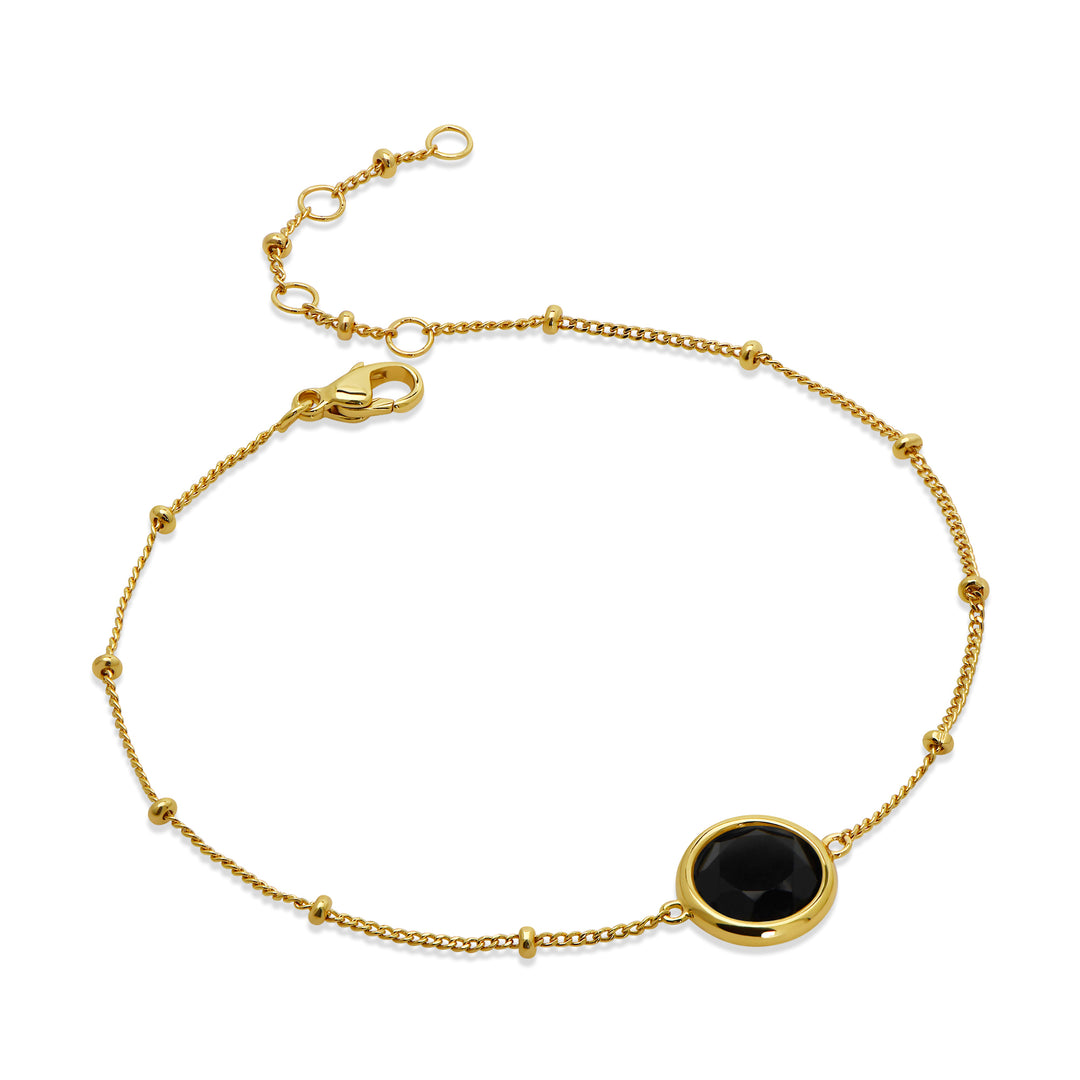 Round Black Onyx Bracelet