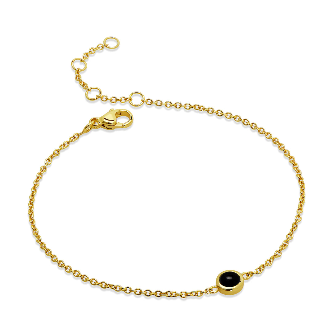 July Semi-Precious Birthstone Bracelet