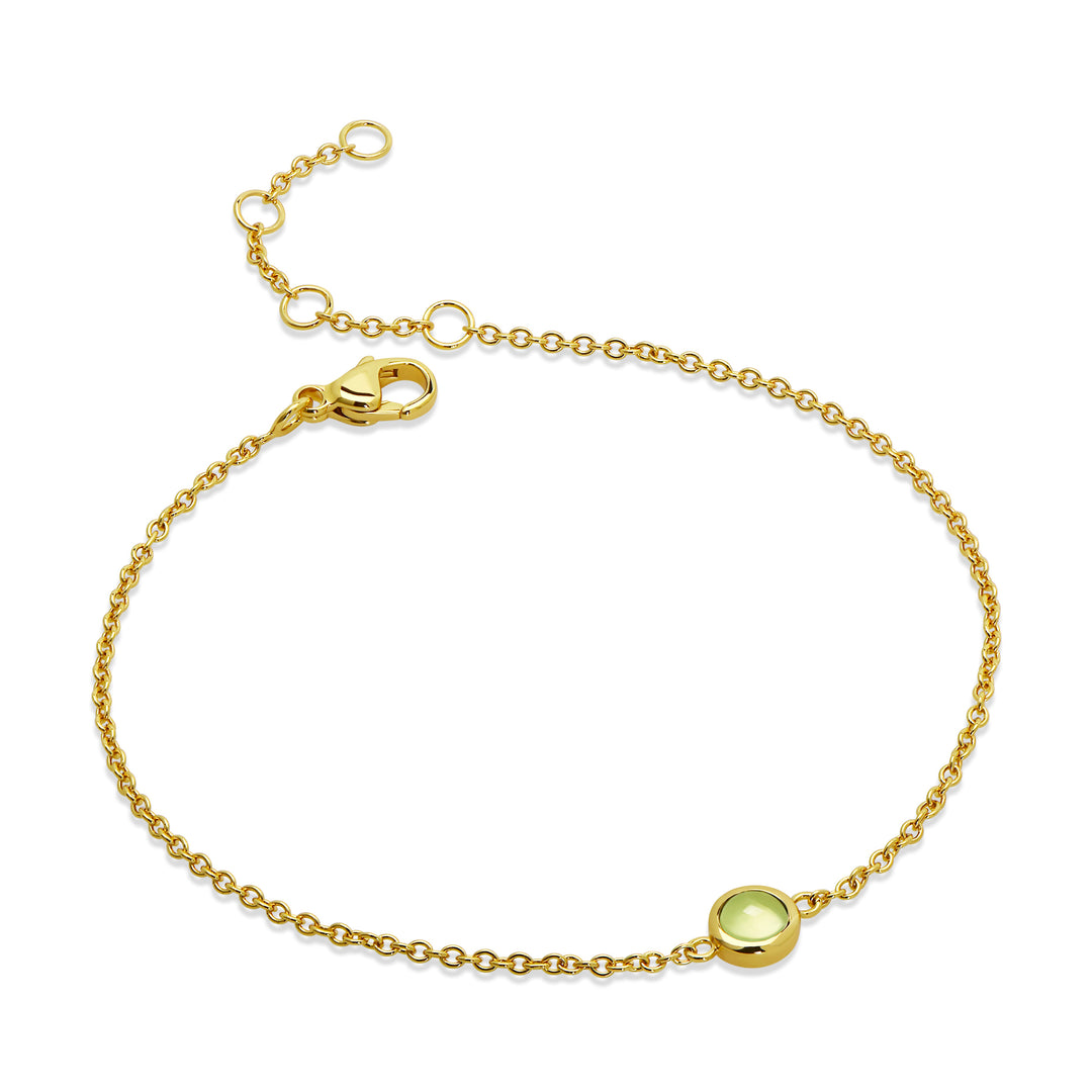 August Semi-Precious Birthstone Bracelet