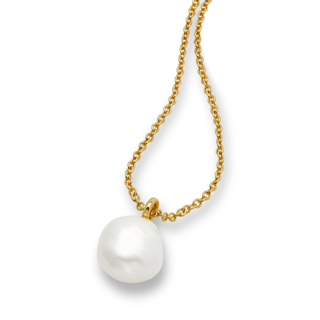 Baroque Pearl Drop Necklace